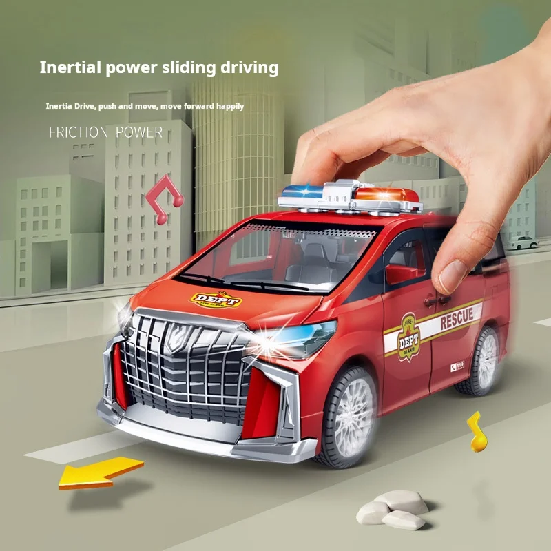 Coche de juguete extraíble de inercia 1:32 para niños con iluminación, simulación de sonido, modelo de coche comercial, regalo para niño, coche de juguete, regalo de vacaciones para niños