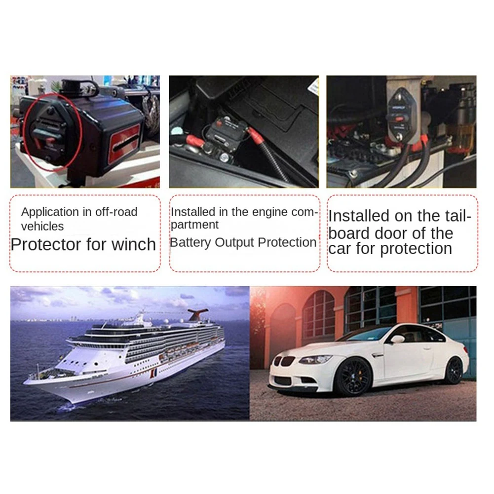 N18R أمبير قطاع دارة فيوز إعادة تعيين 12-24 فولت تيار مستمر سيارة قارب السيارات مقاوم للماء فيوز صندوق فيوزات سيارة الصمامات