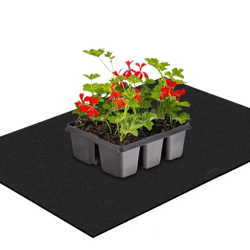Capillary Matting for Plants 47x39Inch Capillary Mat for Plants Watering Hydroponics Felt Wicking Pad Thicken Garden Accessories