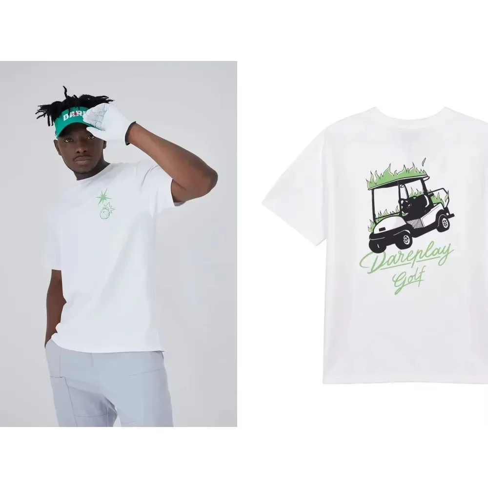

Golf summer high-quality pure cotton new men's and women's T-shirt outdoor short-sleeved golf clothing fashion high-end pure