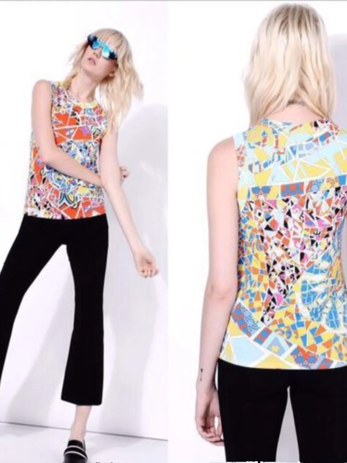 

Женская трикотажная футболка Briti Sle из ледяного шелка с принтом, эластичная круглая футболка Ne, летняя модная повседневная одежда для поездок на работу