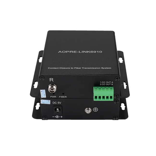 Convertidor de Contacto Seco Industrial sobre Ethernet de 1 Canal, Cierre de Contacto de la Mejor Calidad sobre Fibra