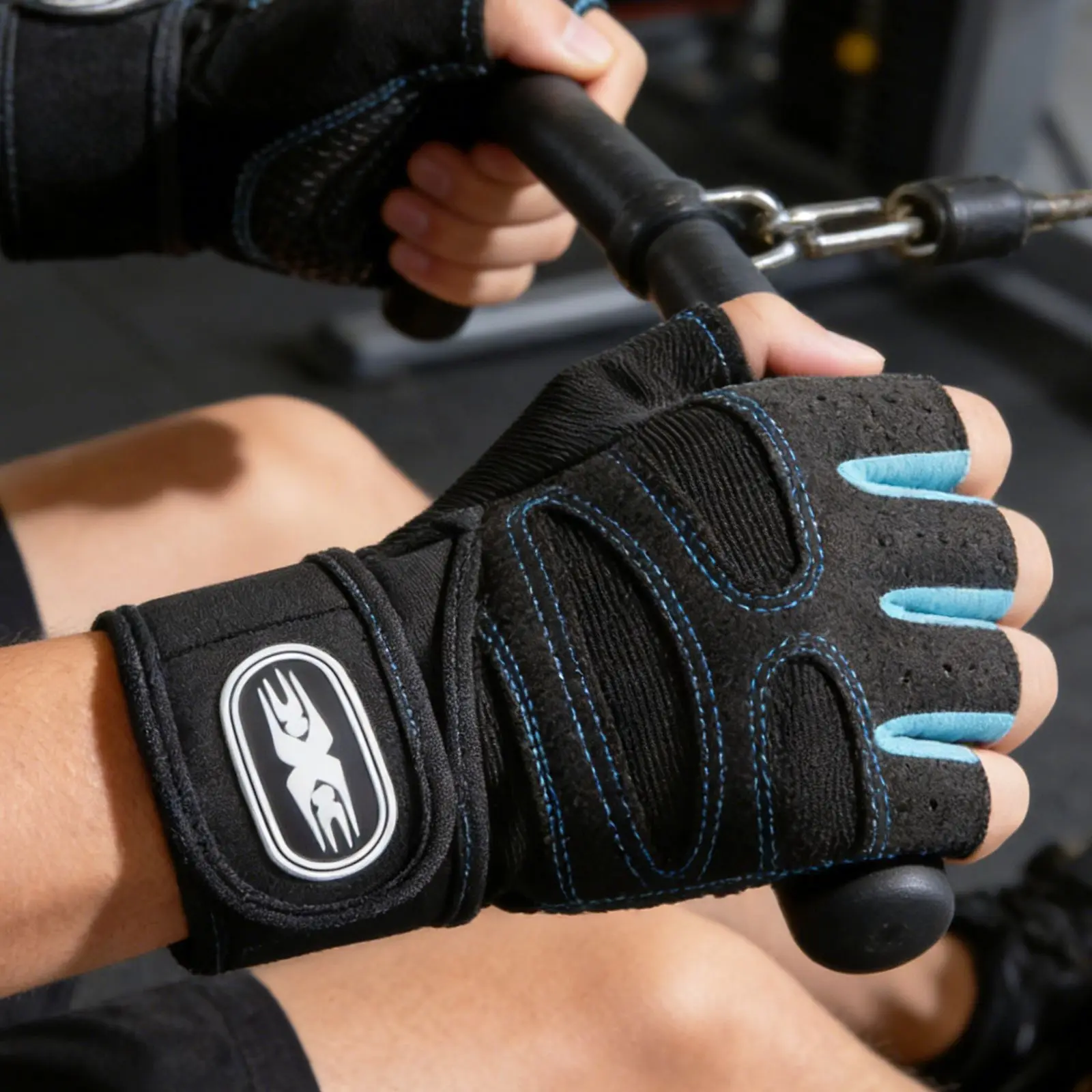 

Gym Men Gloves Fitness Weightlifting Anti-slip Soft Anti-shock Motor Half Finger Dumbbell Training Sports Cycling Women Gloves