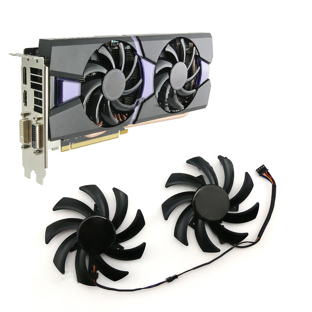 

For SAPPHIRE HD6850 HD7870 R9 280 280X 285 270X 370X 380 Graphics Card Cooling Fan