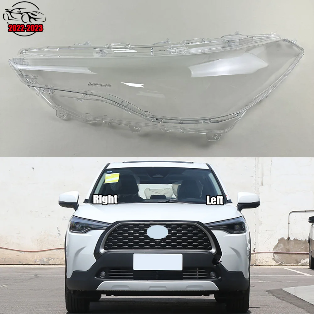 

For Toyota Corolla Cross 2022 2023 Original Version Lamp Cover Headlamp Shell Transparent Headlight Shade Lens Plexiglass