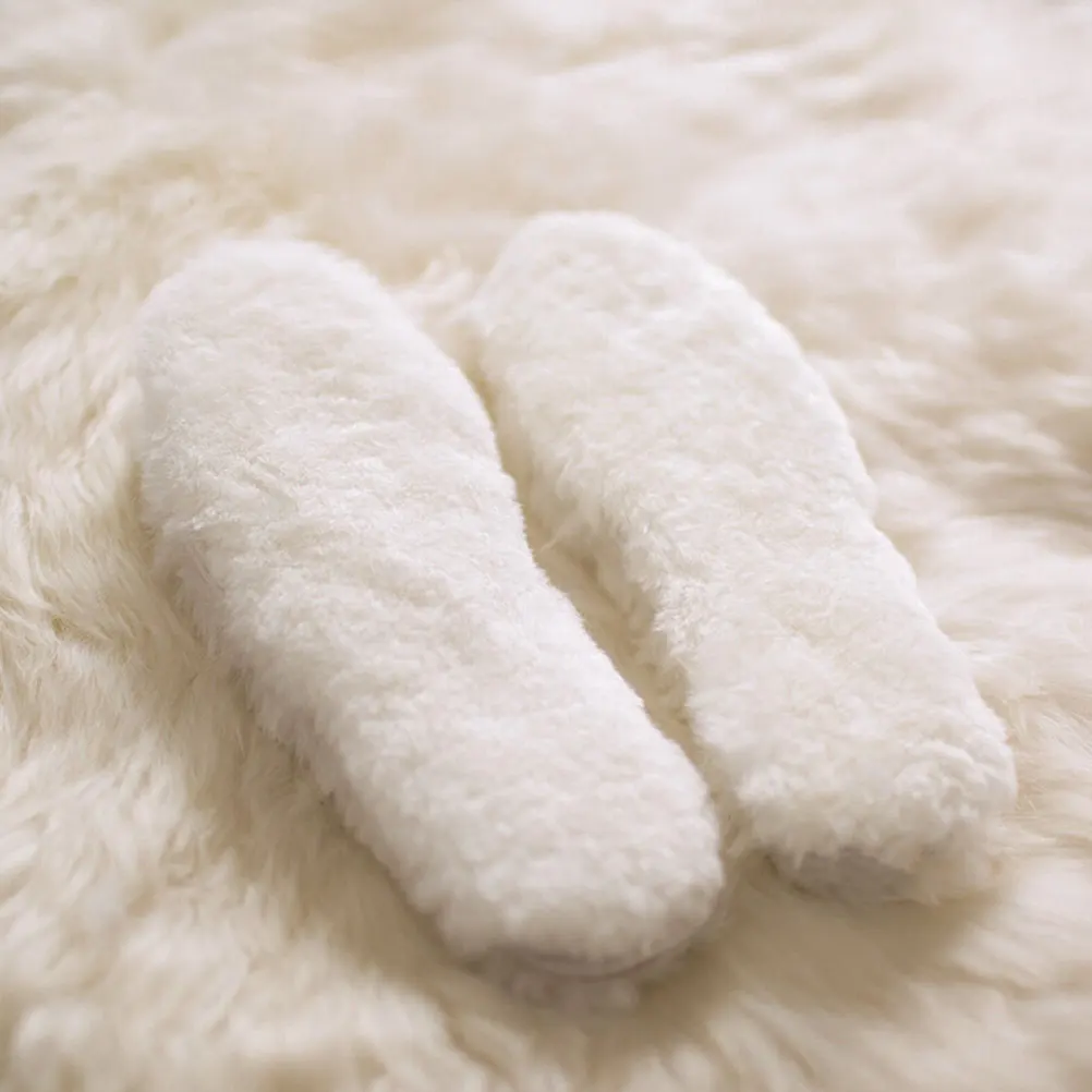 

Insoles Wool Shoes Thermal Heating Warming Beige Foot Winter Boot Inner for Women Work