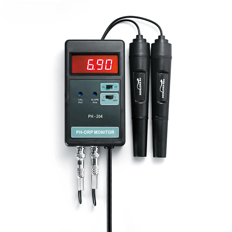 

PH-204 Digital Ph/ORP Temperature Control Monitor/ORP Meter Redox Potentiometer Online Ph/ORP PH Meters Analyzers Tools