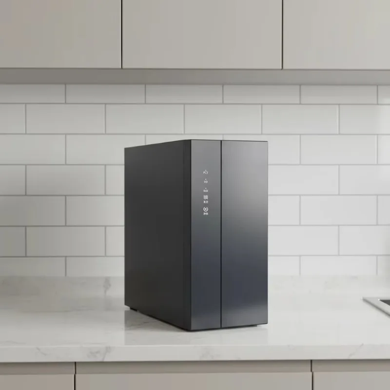 1200GPD Tankless RO Filter, 4 Stage Under Sink Unit, Smart Faucet, Self Cleaning & CE Certified Purification