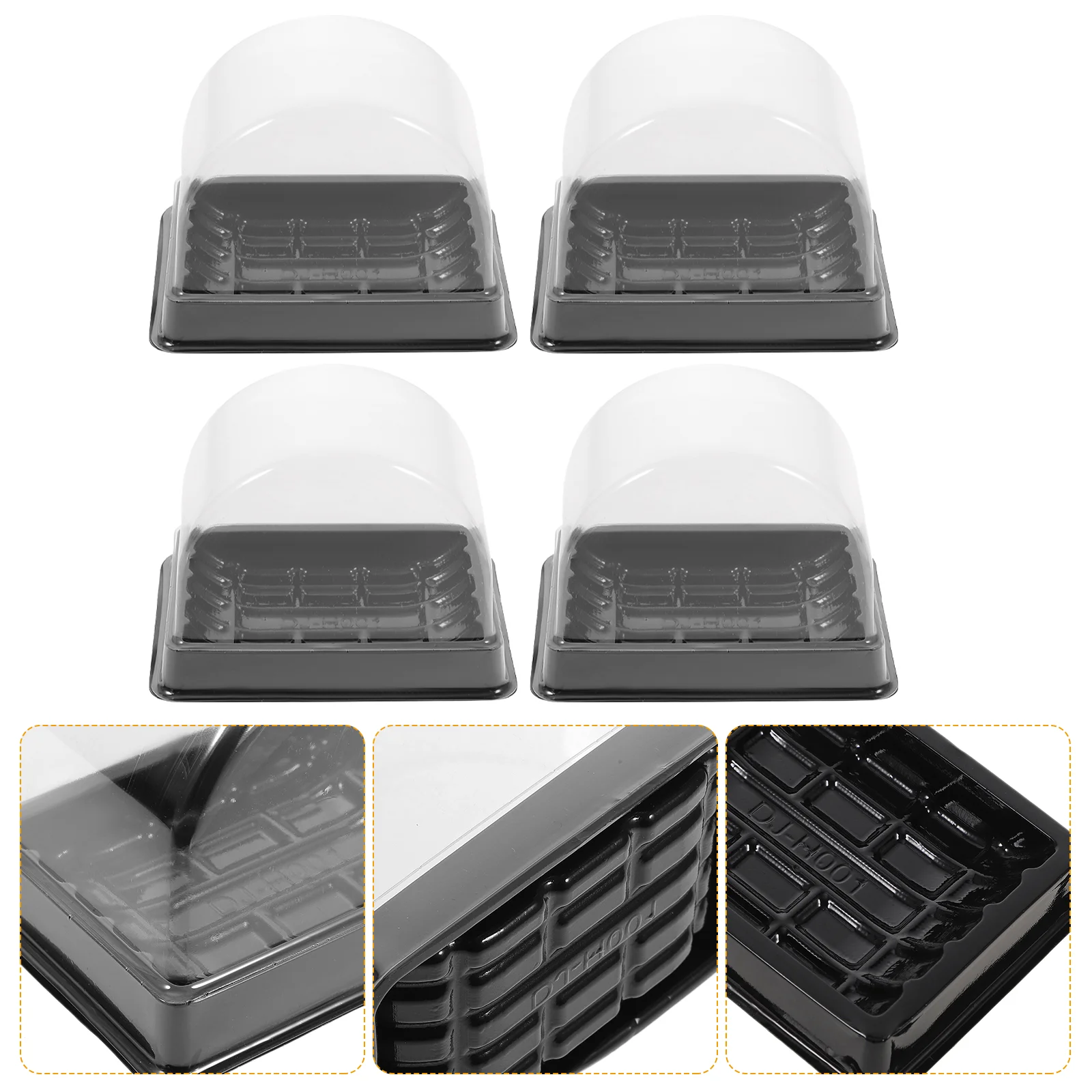 

30 Pcs Mini Cake Blister Box Food Containers with Lids Cupcake Plastic Charcuterie Boxes