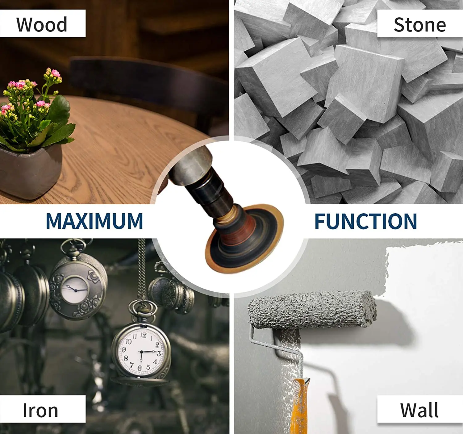 30 buah 2 inci 50mm amplas cakram gulungan Kunci Abrasive Pad tipe-r perubahan cepat permukaan cakram AC dengan 1/4 "pemegang