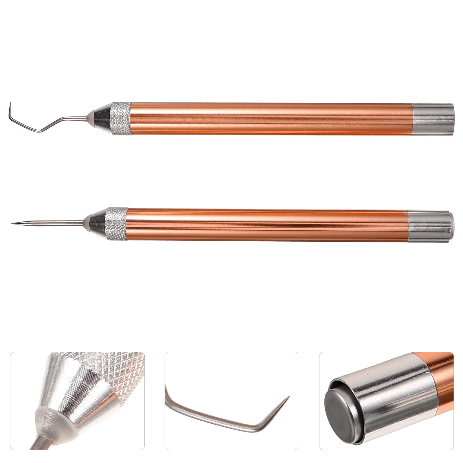 

2pcs Silhouette Embossing Carving Tools Kit With Built-In Light For Diy Vinyl Crafts, Precision Weeding Tool Set For