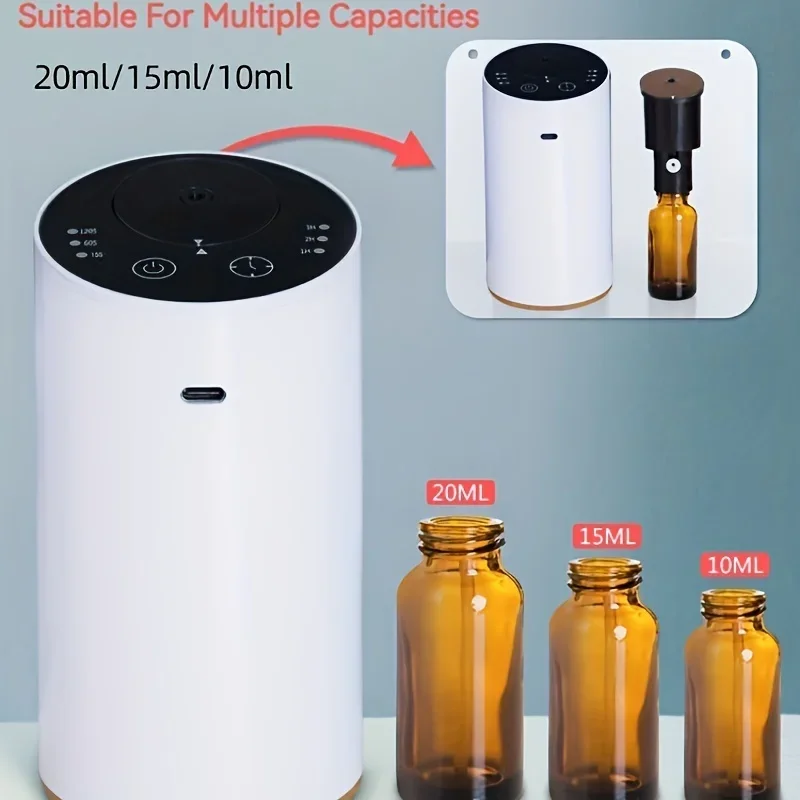 1pc ätherisches Öl Auto Lufter frischer Diffusor-automatische wasserlose USB wiederauf ladbare Aromatherapie-Maschine mit Lithium-Batterie-