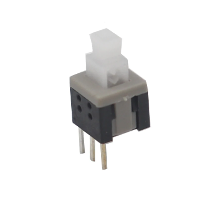 【20-10PCS】5.8X5.8MM 3PIN Self locki push button switch Micro TAcT Key Switch Self-locking power SWITCH ON/OFF