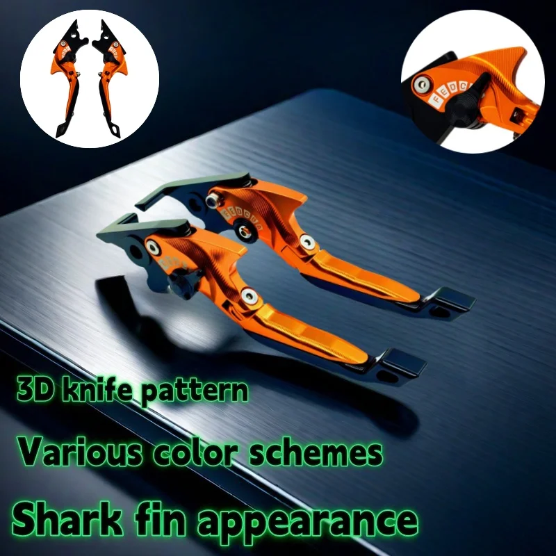 ホンダグロム-msx125-2014-2022-モンキー-z125-2019-2022-オートバイ-5d-シャークヘッドスタイル折りたたみ式調整可能なハンドルレバー