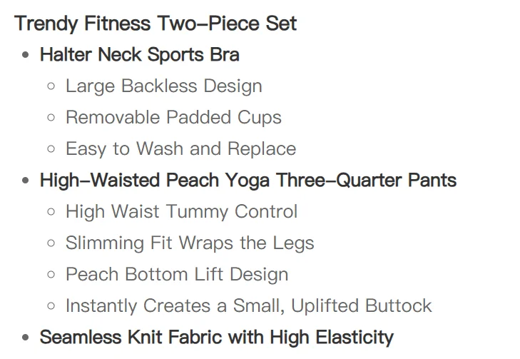 Damen 2-teiliges Set: Push-Up-Sport-BH mit Polsterung und Yoga-Shorts, schnelltrocknend, für Fitness, Training, Pilates, Sportliches Yoga-Top – Detail 3