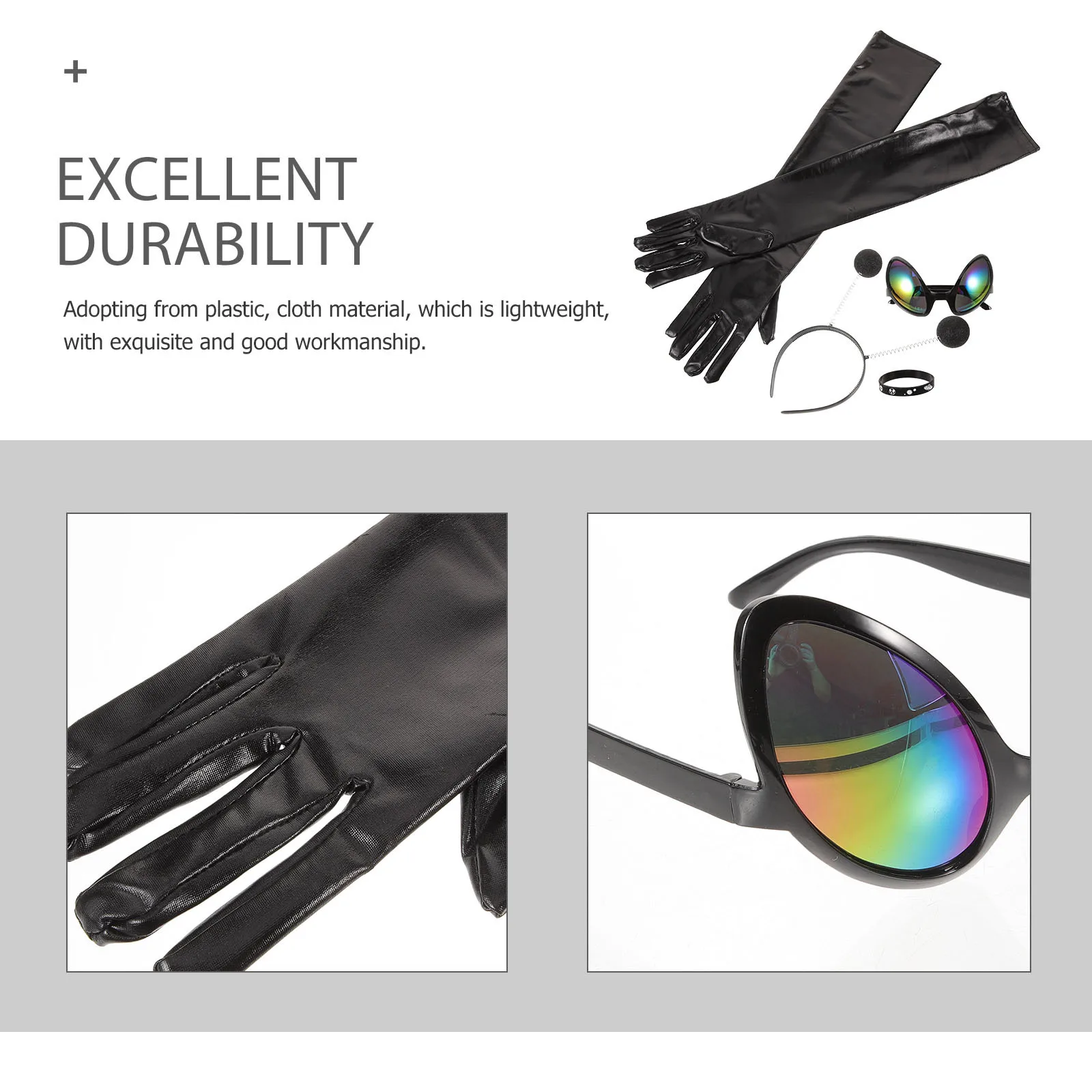 

1 комплект, аксессуары для костюмов для вечеринки, декоративные перчатки, забавный реквизит унисекс для фестиваля, косплея, уличной фото, праздника