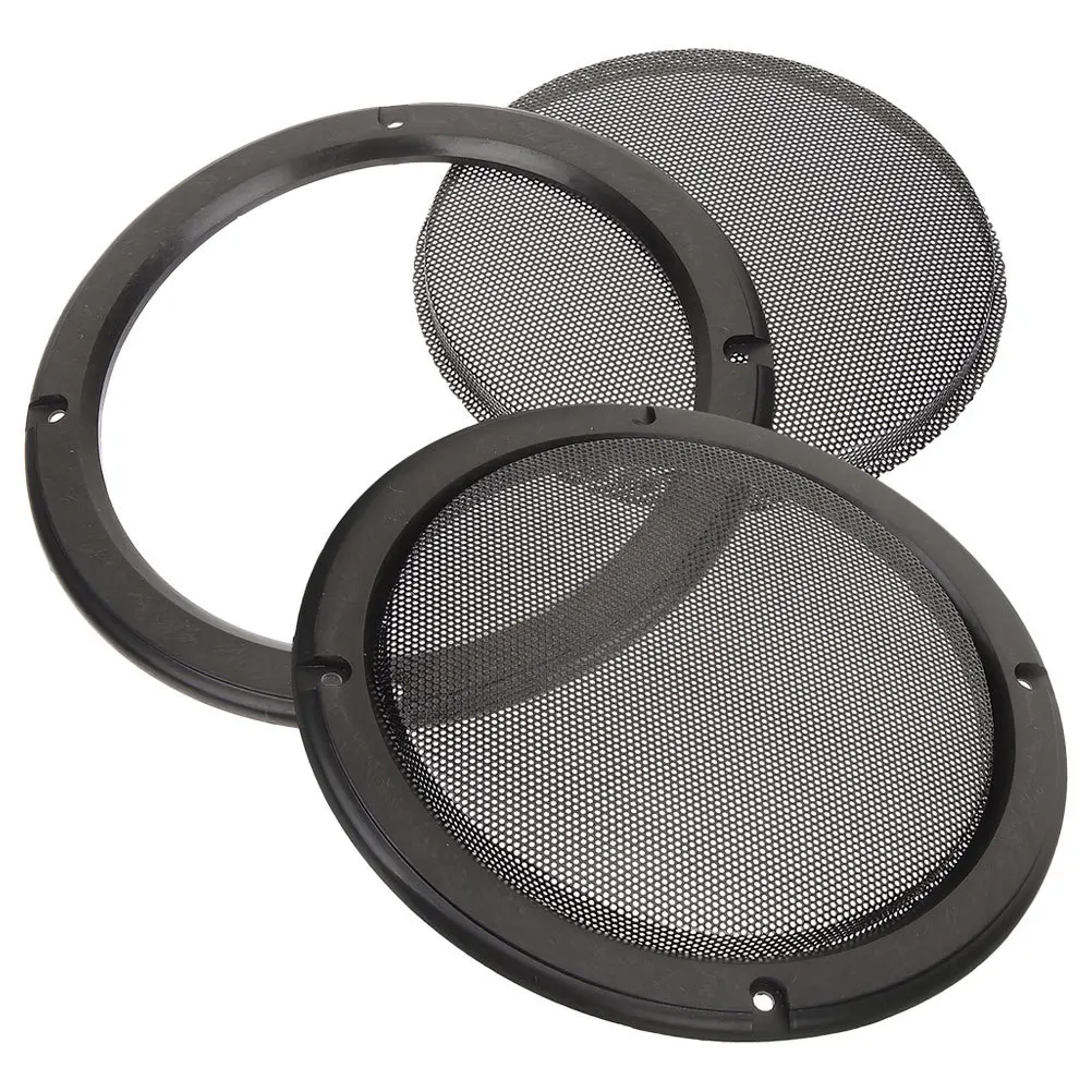 

2pcs Speaker Grill Covers 8 Inch Metal Mesh For Car Audio Subwoofer Diy Replacement Grilles Guard Repair Tool