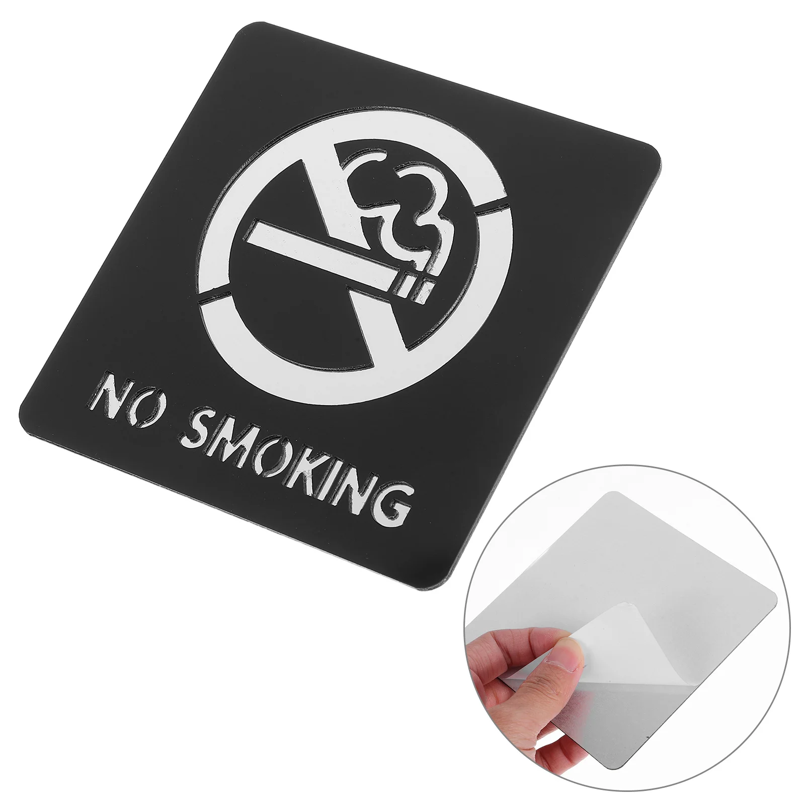 

Знак для некурящих, водостойкая самоклеящаяся акриловая наклейка для офиса, ванной комнаты, общественного места, стола, предупреждение