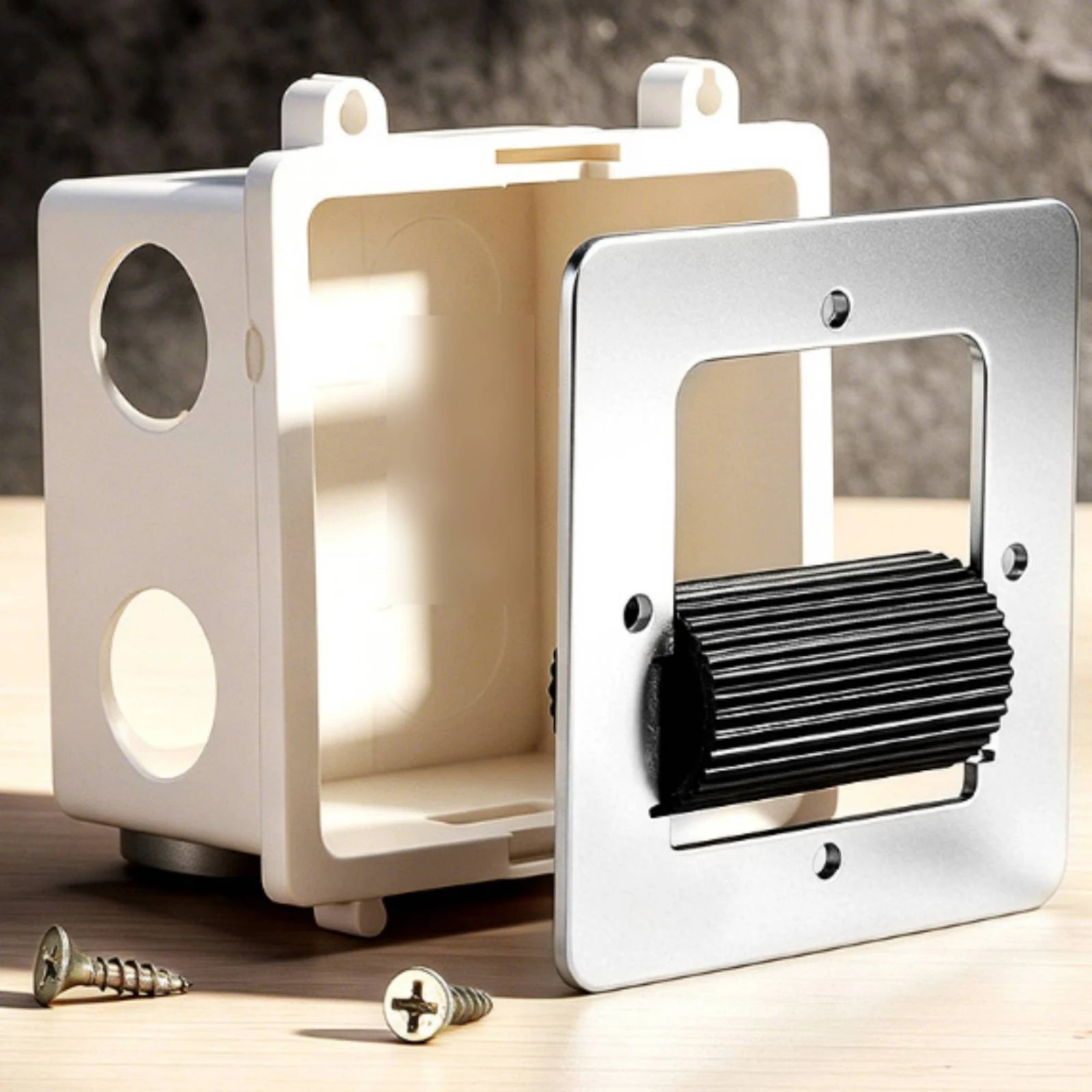 Wall Box Wire Guide Efficient Wire Pulling Aid with Roller Metal Compact for Electricians