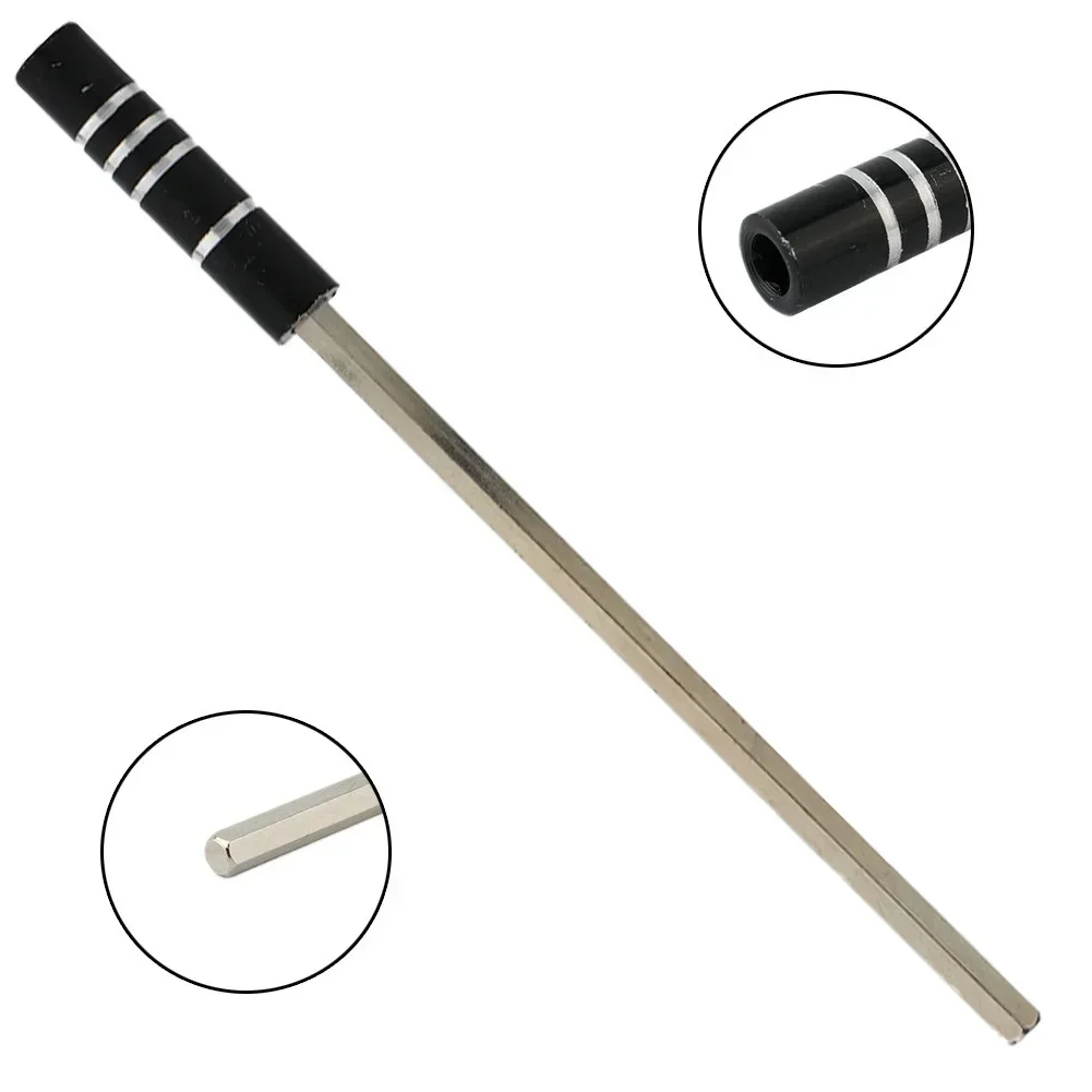 1pc 123mm Magnetic Metal Shaft Extension Bar Rod-4mm Hex Shank Socket Adapter For 1/8 Inch Screwdriver Bits Holder-Hand Tools