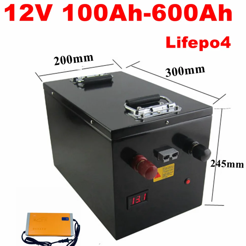 Akumulator 12V Lifepo4 100Ah 120Ah 200Ah 220Ah 300Ah 350Ah 400Ah 600Ah bateria litowa Batterie dla Placa Panel słoneczny na zewnątrz