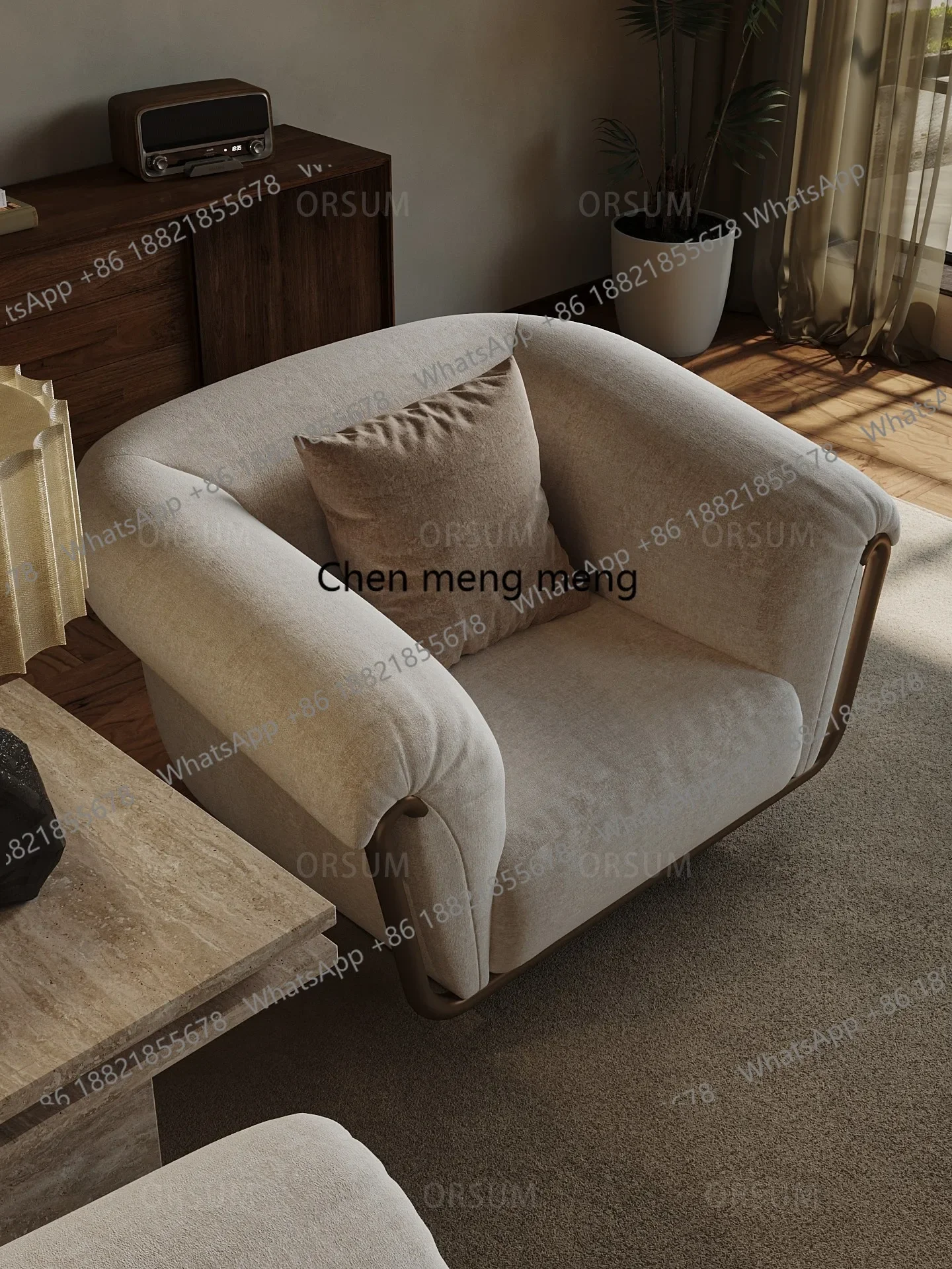 

Горячая распродажа: Одноместный диван в стиле casual, дизайнерская обивка из кожи и ткани, французский легкий люкс, простая фурнитура, итальянский стиль.