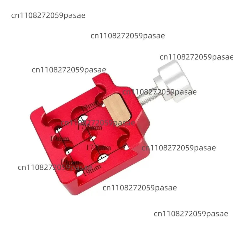 Red 21cm installation base fixture, 21cm guide star dovetail plate dovetail groove, portable quick-release adjustment accessory