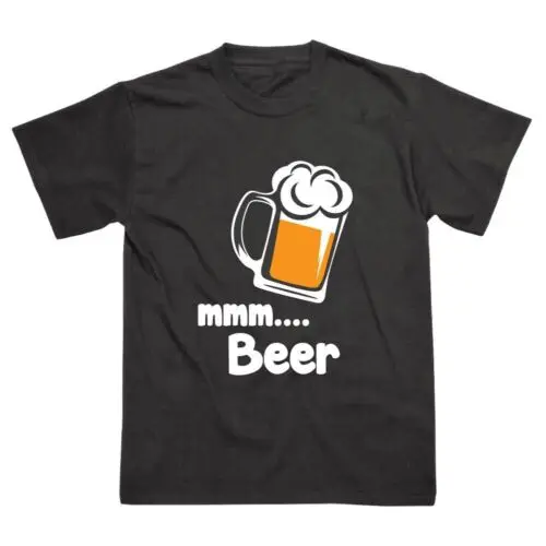 MMM Beer Funny Drinking Fathers Day Birthday Gift Printed T-Shirt