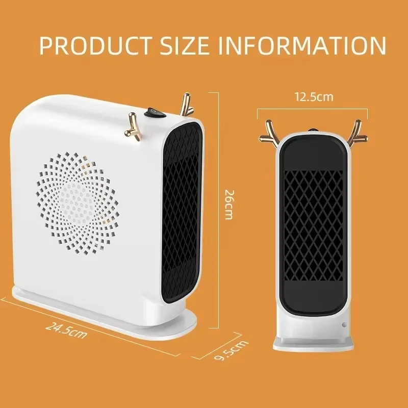 Portable Mini Electric Heater Fast Heating Energy Saving Handheld Warming Device Ideal For Home Use Dormitory Heating Machine