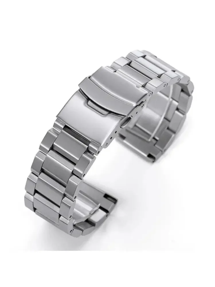 18mm 19mm 20mm 21mm 22mm 24mm 25mm Luxus-Uhrenarmband aus massivem Edelstahl für Seiko-Uhren, universelles Armband-Zubehör