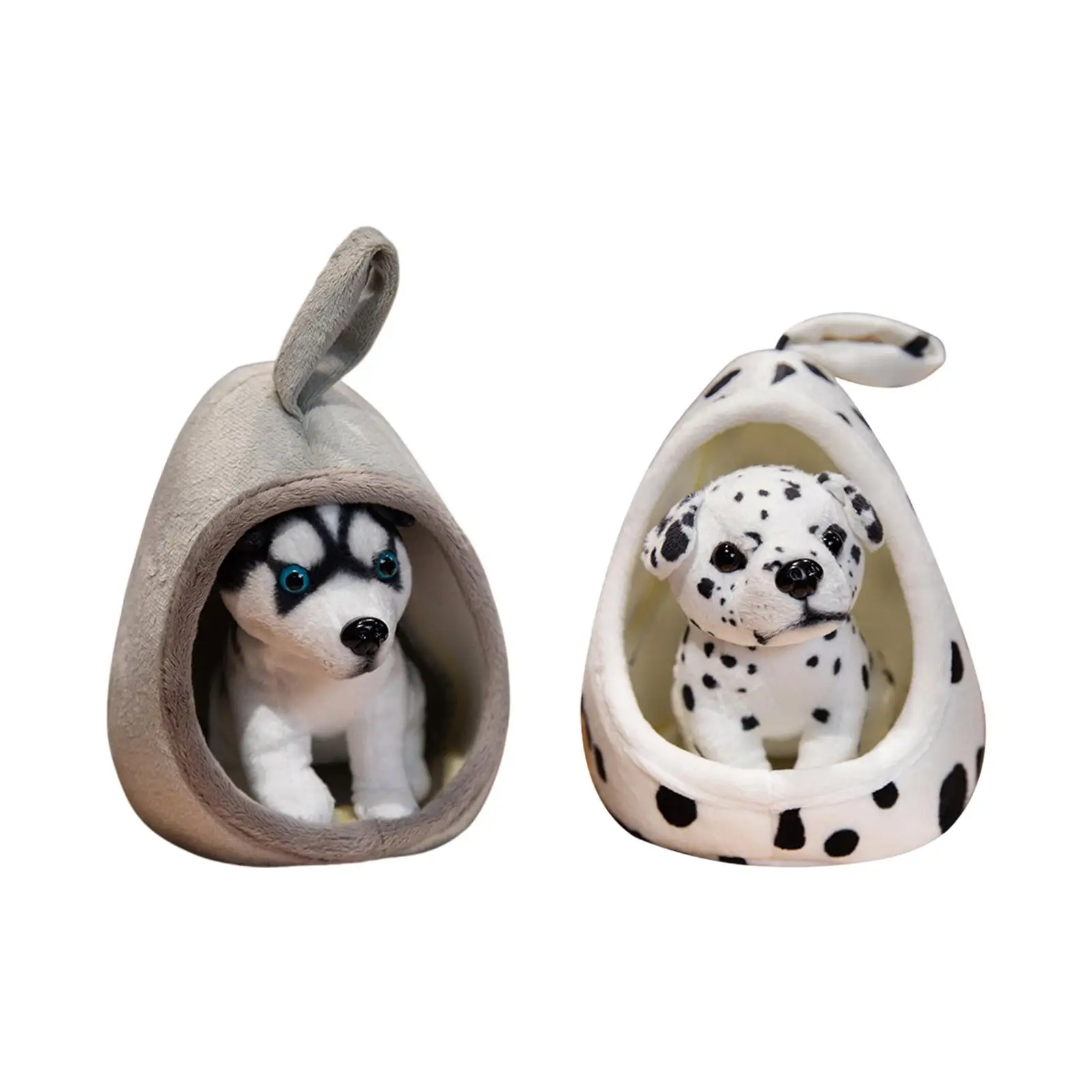 Dog Stuffed Animals Doll Simulation Soft Removable Decor Cute Stuffed Toy for