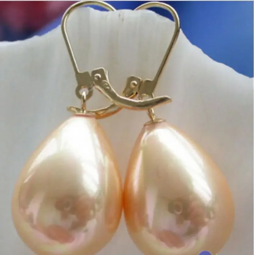 

Серьги-подвески с жемчугом и жемчугом цвета шампанского ЮЖНОГО МОРЯ