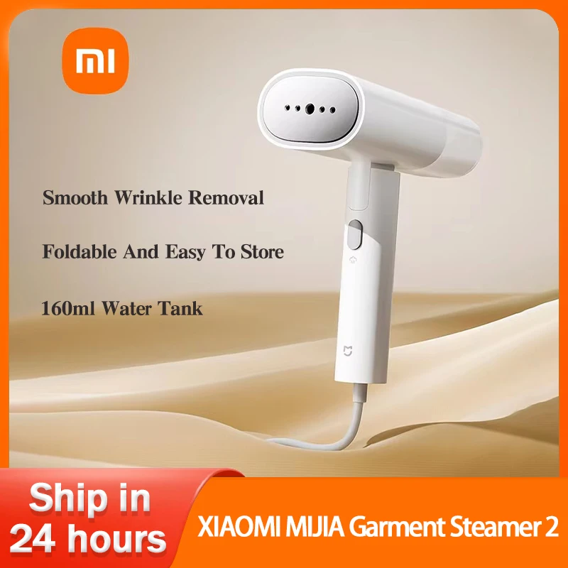 Original XIAOMI MIJIA Handheld Garment Steamer 2 iron Electric Steam Cleaner Portable Foldable Mite Removal Flat Ironing Machine