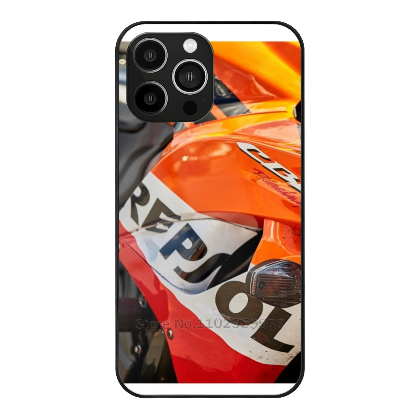 Repsol Tempered Glass Case For Iphone 15 14 13 12 11 Pro Xs Max Mini Xr 8 7 6S 5S Case Repsol Motorcycle Sport Extreme Sport