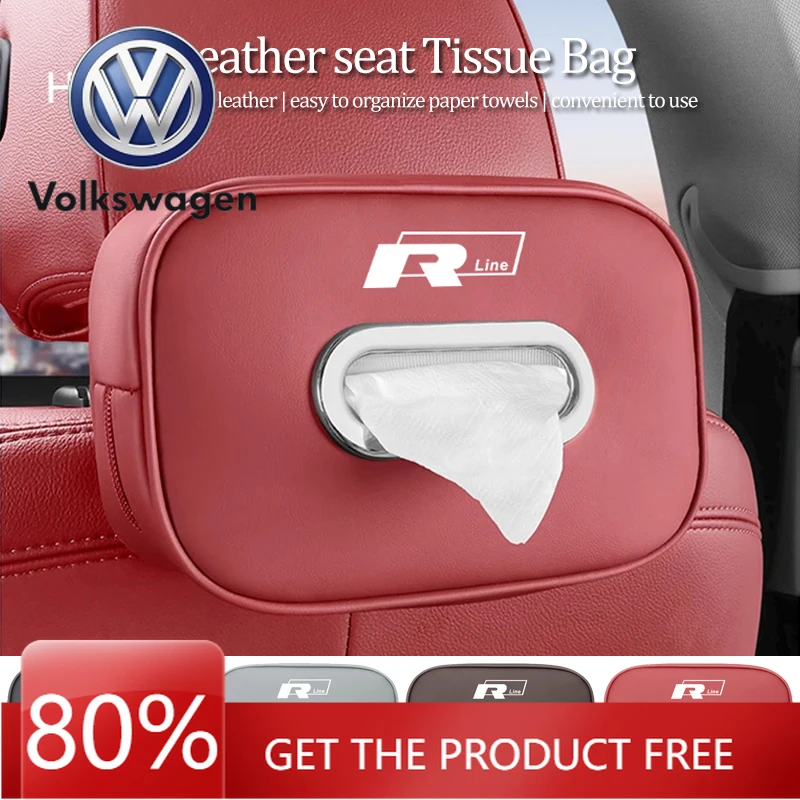 

Для VW Volkswagen Jetta MK5 автокресло для гольфа, кожаная коробка для бумажных салфеток, автомобильные аксессуары для Volkswagen VW Rline T-Cross Arteon Magot