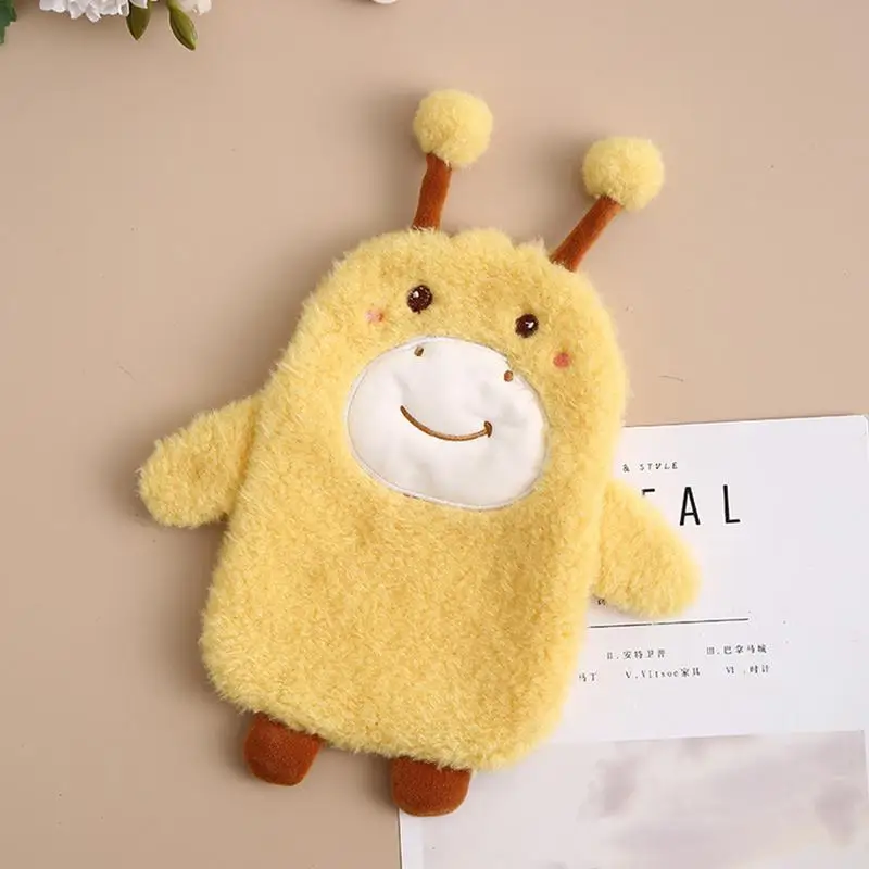 Bouillotte avec sac à eau chaude, chauffe-mains, manchon de dessin animé perfect recouvert, extérieur, camping, voyage, 400ml