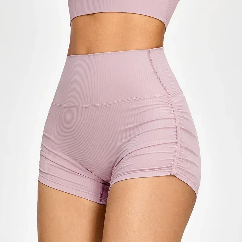 

Tight Fitness Shorts Quick-drying Fitness Clothes Three-point Yoga ShortsPeach Butt Lift Sports Shorts Women's Pleated