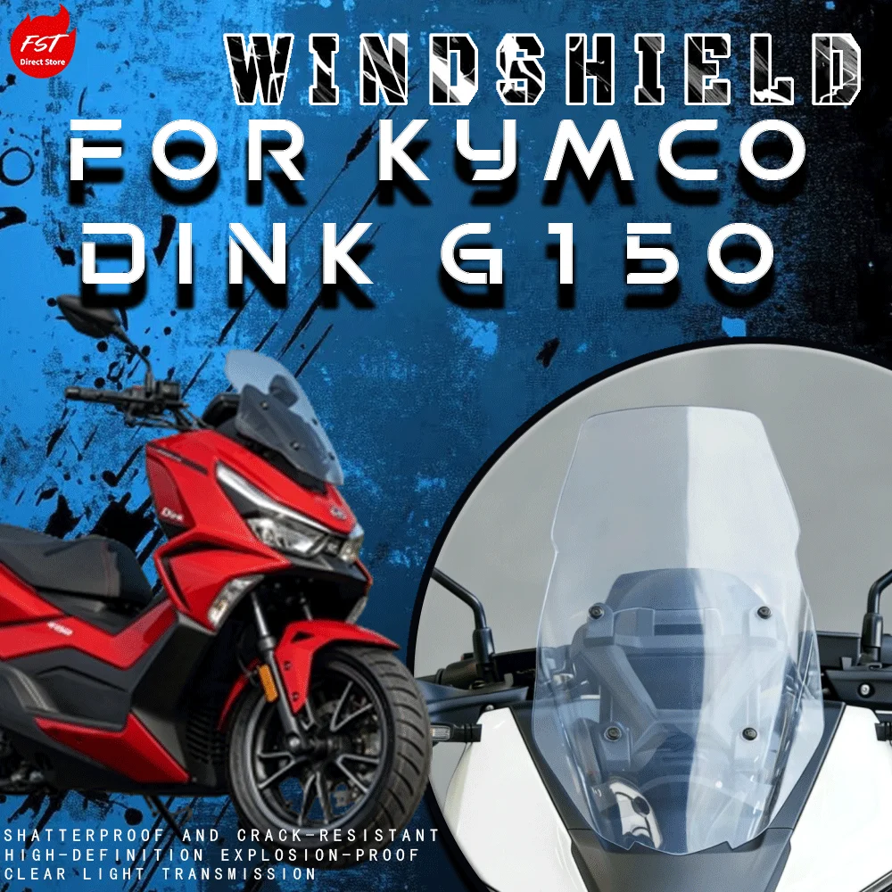 

For Kymco DINK G150 Special Tall Windshield / Front Windshield Glass, G150 Special Modified Accessories