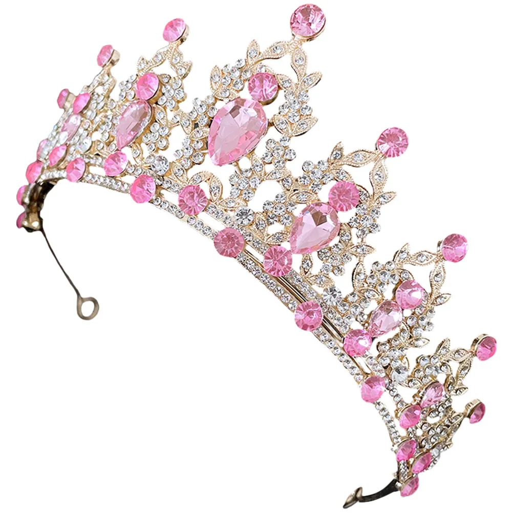 

Bridal Wedding Tiara Baroque Crystal Crown Headwear Lightweight Elegant Design for Women Birthday Party Photography