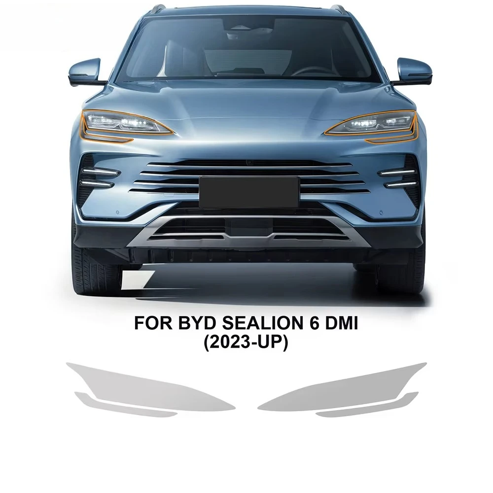

For BYD SEALION 6 DMI 2023-2025 Headlight Rearview B C Pillar Protection Film Pre-cut Clear TPU Anti-scratch Resistant Invisible