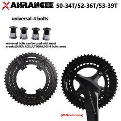 Anrancee Chainring Road Bike Crank Chainring Wheel 50-34T 52-36T 53-39T For Shimano 5800 R7000 R8000 R8100 Bicycle Crown