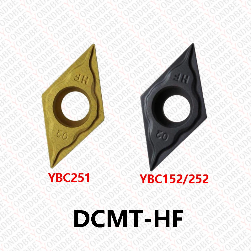 DCMT 070204 11T302 11T304 11T308 11T312 -HM-HF-HR YBC151 YBC152 YBC251 YBC252 YBC351คาร์ไบด์ DCMTDCMT11T304 Original CNC