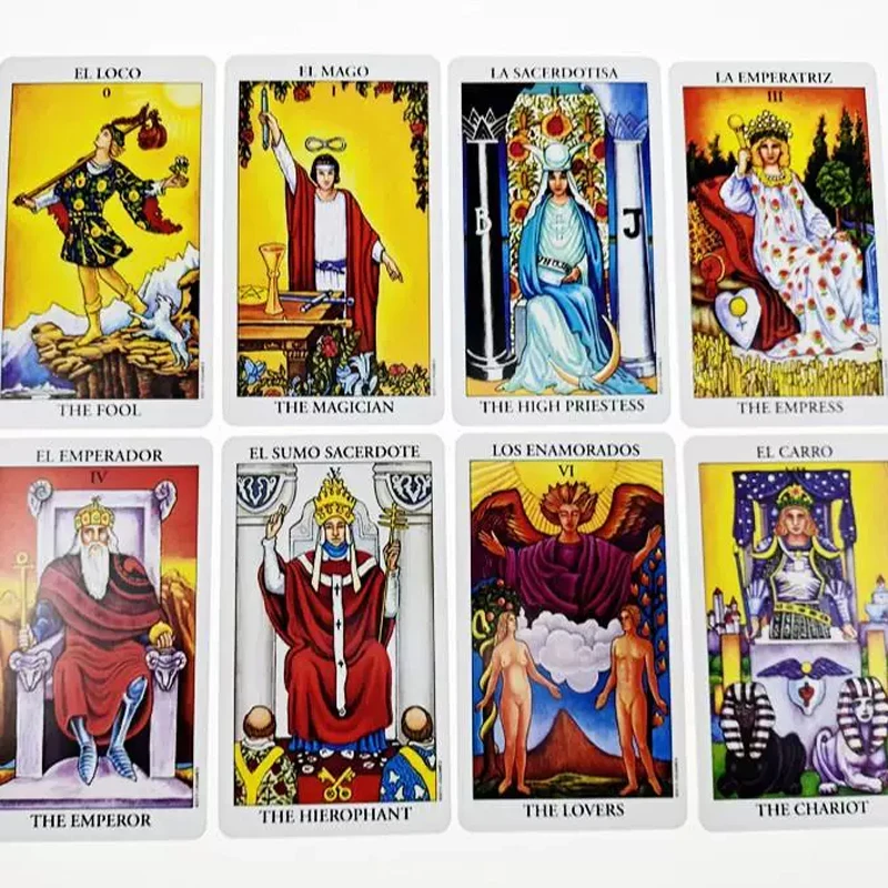 78pcs The Rider Tarot Deck with Instruction Booklet, Essential for Tarot Beginners & Expert Readers English-Spanish image 3
