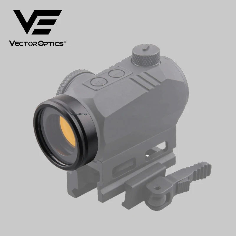 Vector Quang Học Full Kim Loại Chống Đạn Săn Bắn Airsoft Chấm Bi Đỏ Phạm Vi Tầm Nhìn Khách Quan Bảo Vệ Ống Kính Có Nắp