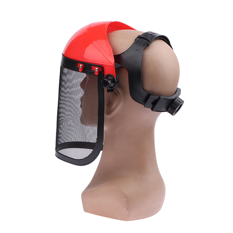 Adjustable Chainsaw Helmet New Splash Prevention Sponge Lining Protective Mask Large Mesh Metal Mesh Safety Helmet Outdoors
