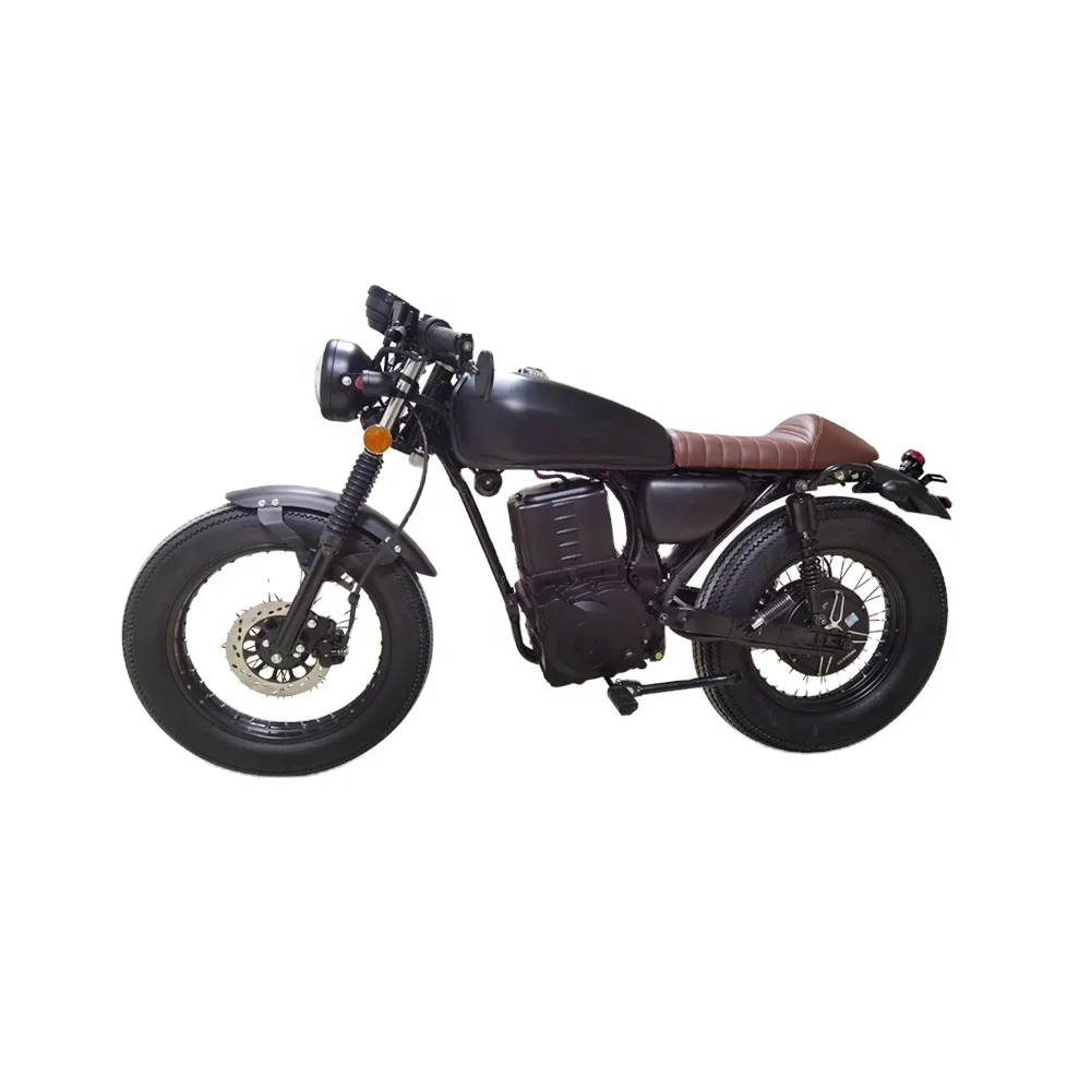 

Electric Cafe Racer Motorcycle with Seats