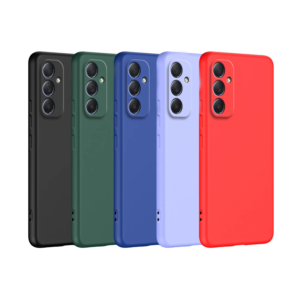 Solid Silicone Phone Protective Case For Samsung Galaxy A55 A35 A25 A15 A05 A14 A24 A34 A54 A33 A53 A73 A32 A13 A23 5G Cover