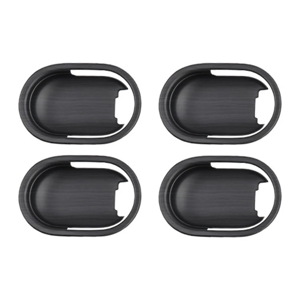 4pcs Wood Grain Styling Car Interior Door Handle Bowl Cover Trim per Hyundai Ioniq 5 lhd RHD