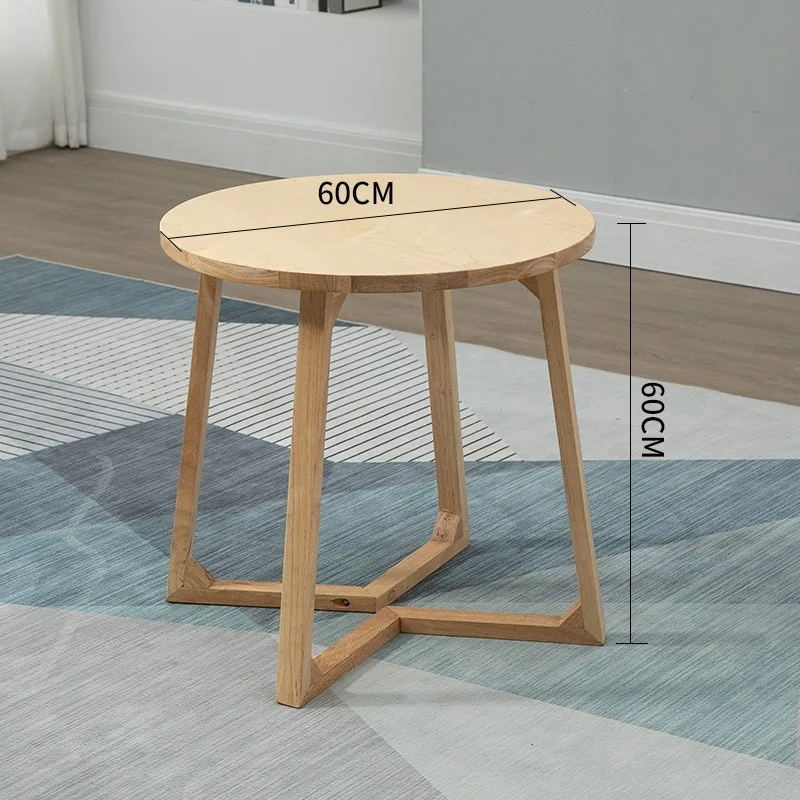 Suitable old furniture Yikang center bedroom round table Japanese style home solid wood double-layer coffee table single-layer