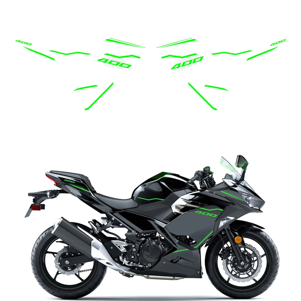 For Kawasaki NINJA400 ninja 400 2019-2023 2018 2019 2020 2025 Ninja Motorcycle Accessories Fairing Sticker Whole Car Sticker Kit